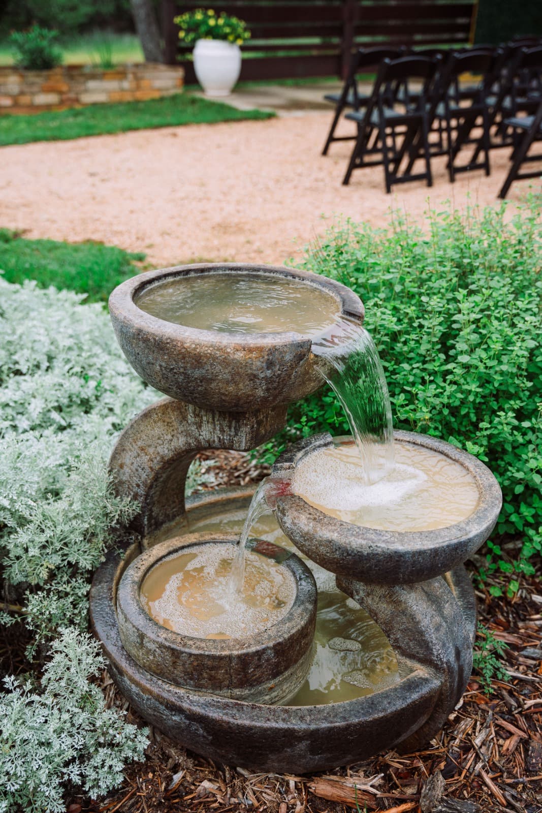 Ceremony Garden Fountain beside the Open-Air Chapel