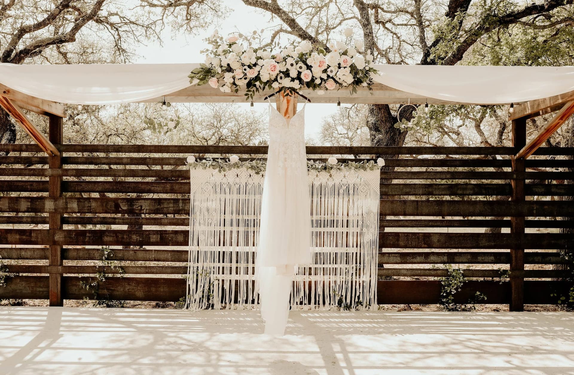 Floral Arbor Ceremony Details