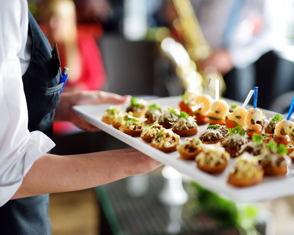 Wedding catering service and buffet presentation near Austin