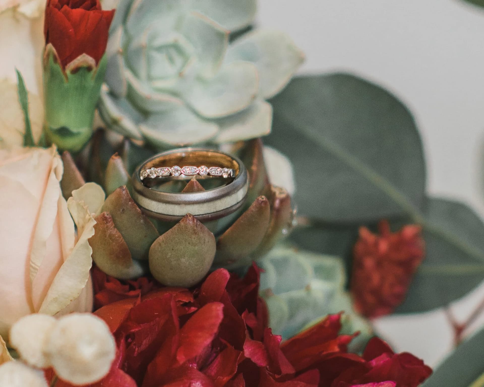 Wedding Rings Macro Shot