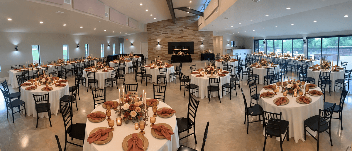 Hill Country Sunset full-room reception concept