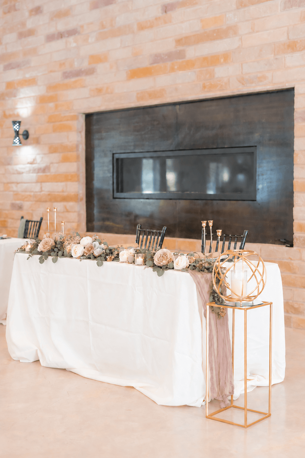 Blush romantic garden sweetheart table