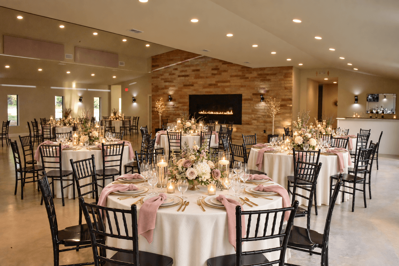 Romantic garden table setting concept inside Prima Vista