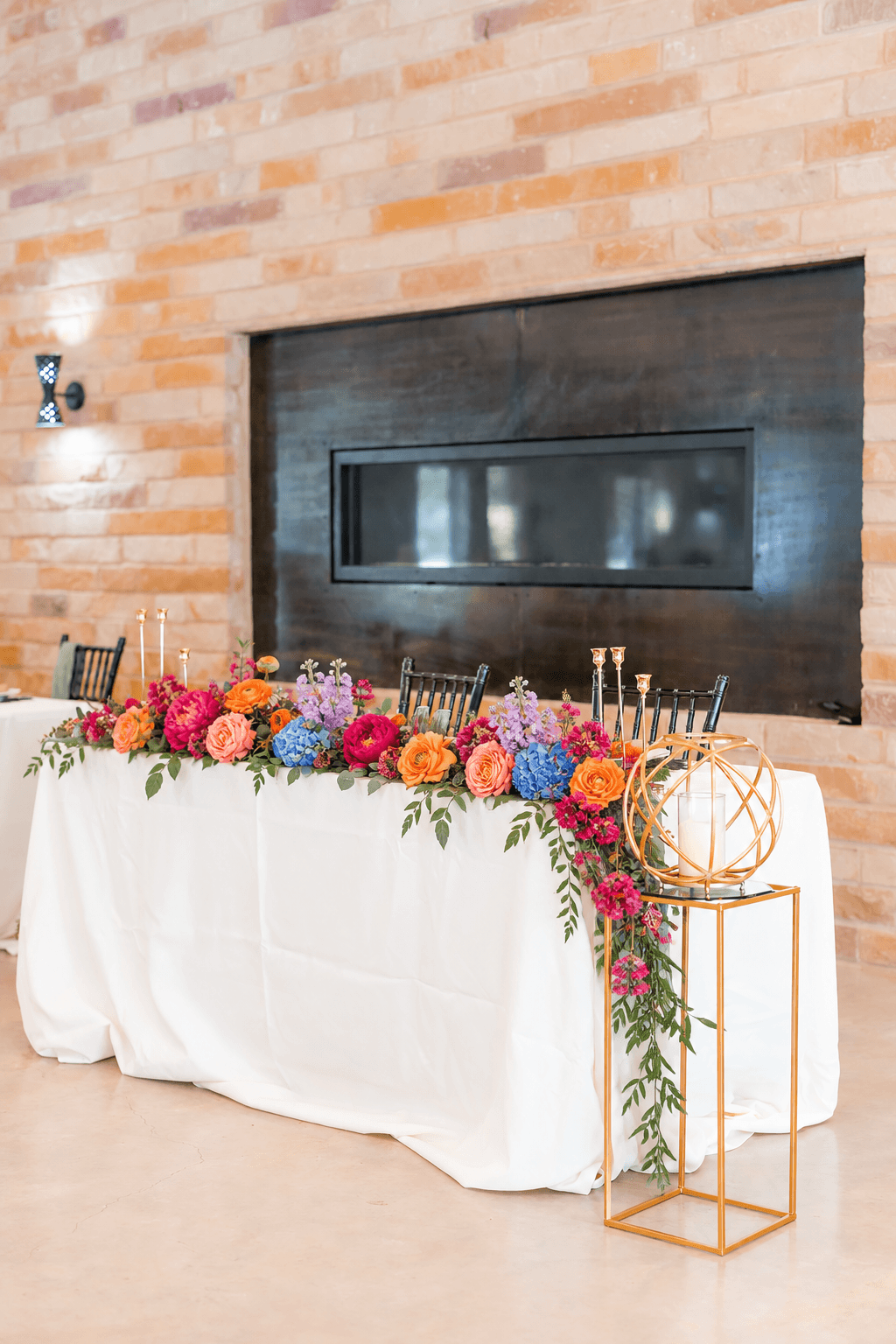 Colorful Editorial sweetheart table