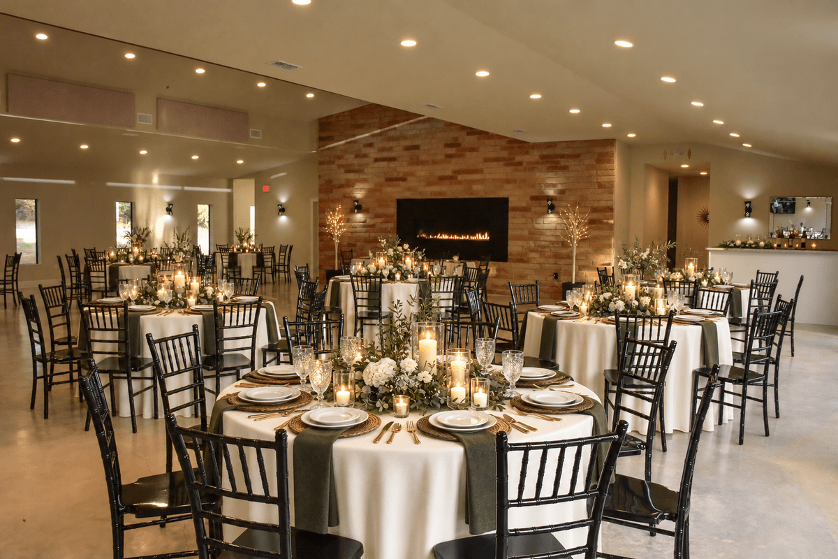 Hill Country Rustic Romance reception concept