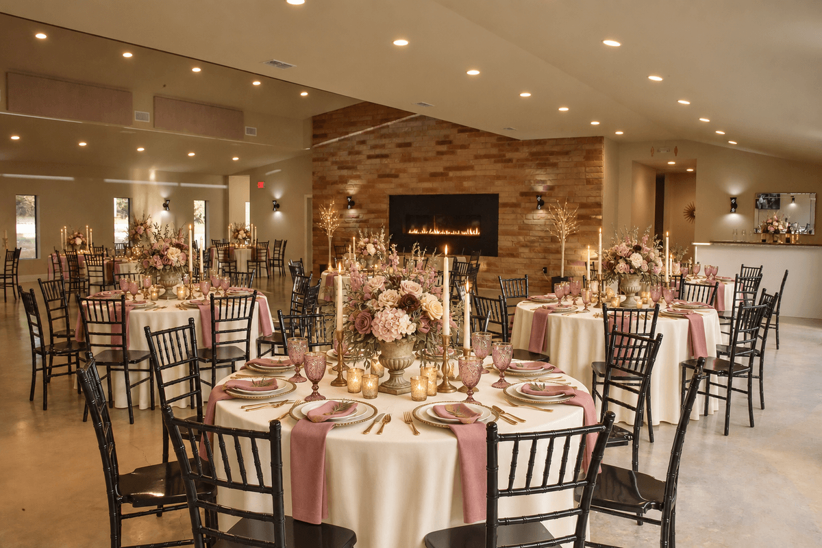 Rococo and Old-World Romance reception concept