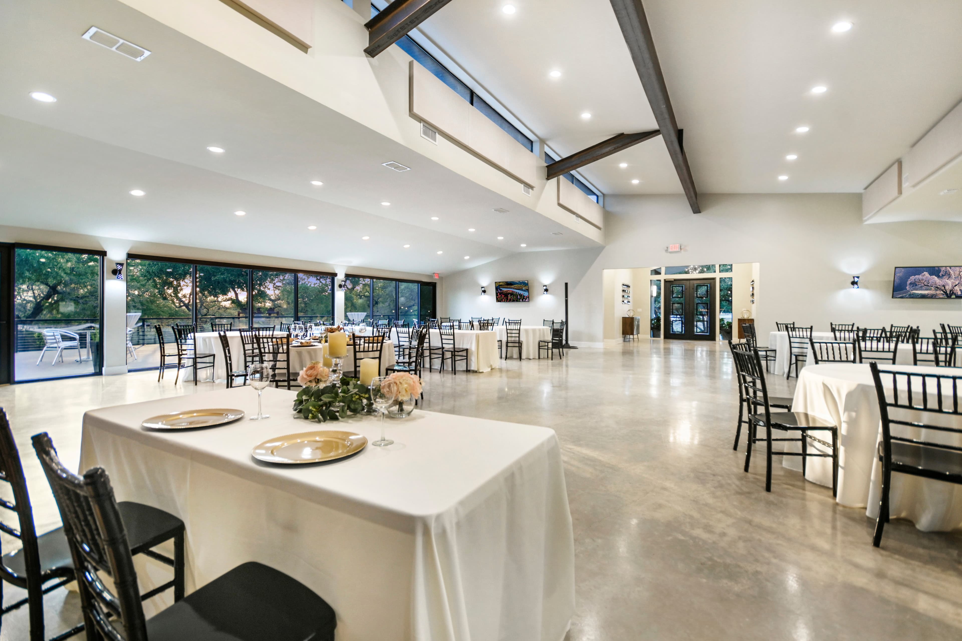 Prima Vista reception hall full capacity corporate event Wimberley TX