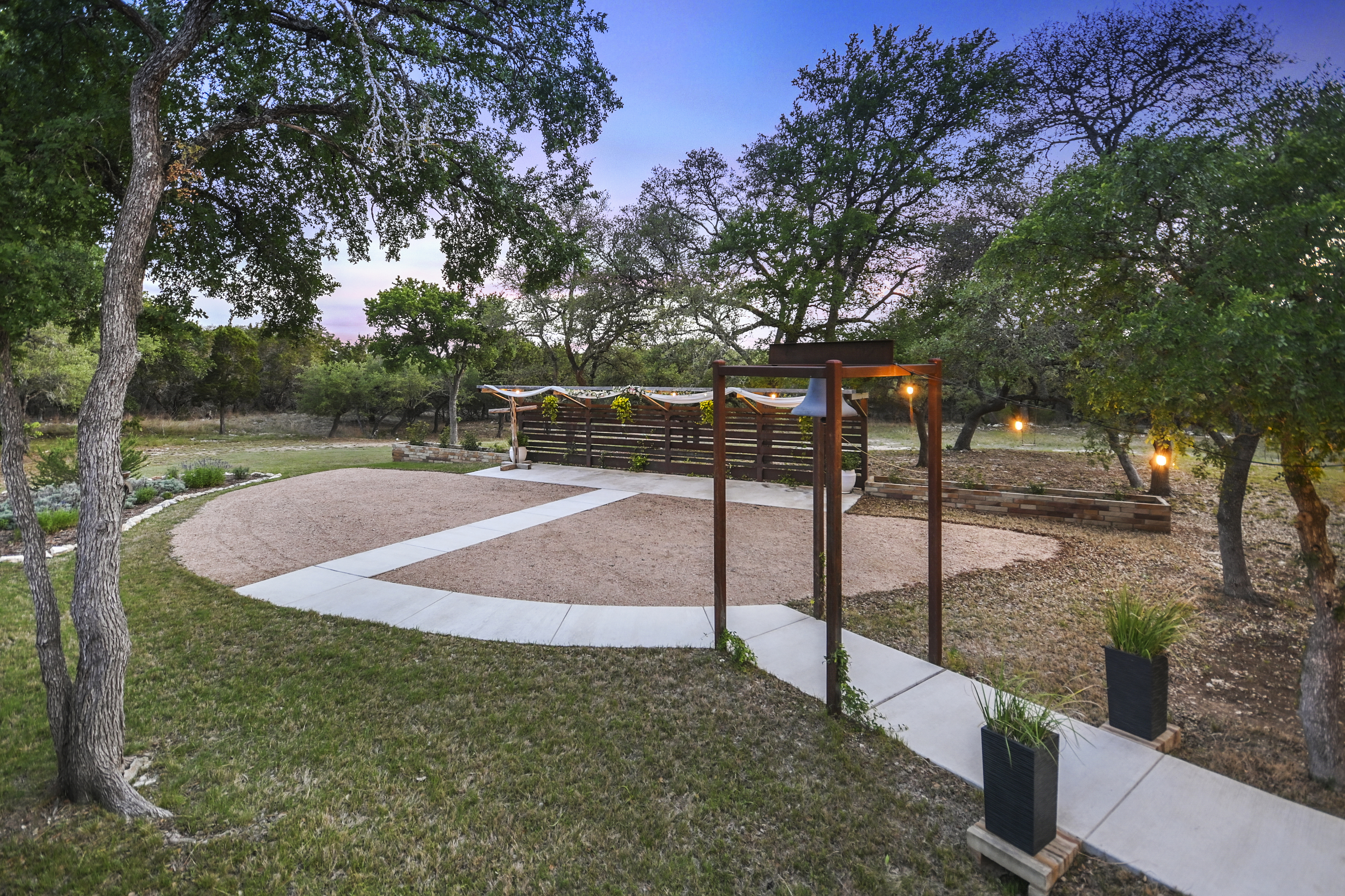 Ceremony Site at Dusk